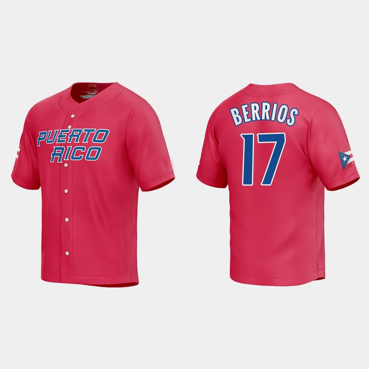#17 JOSE BERRIOS PUERTO RICO BASEBALL 2023 WORLD BASEBALL CLASSIC JERS ...