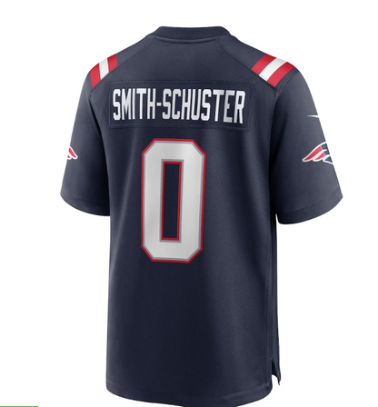 NE.Patriots #0 JuJu Smith-Schuster  Game Player Jersey - Navy Stitched American Football Jerseys