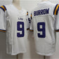 L.Tigers #9 Joe Burreaux White 2023 Stitched Baseball Jersey American College Jerseys