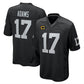 L.Raiders #17 Davante Adams 2022 Black Game Jersey Stitched American Football Jerseys with C patch