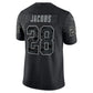 L.Raiders #28 Josh Jacobs Black RFLCTV Limited Jersey Stitched American Football Jerseys