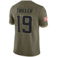 MN.Vikings #19 Adam Thielen  Olive 2022 Salute To Service Limited Jersey Stitched American Football Jerseys