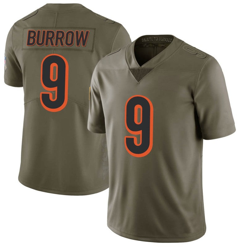 Men's #9 Joe Burrow C.Bengal Limited Stitched Jerseys Football