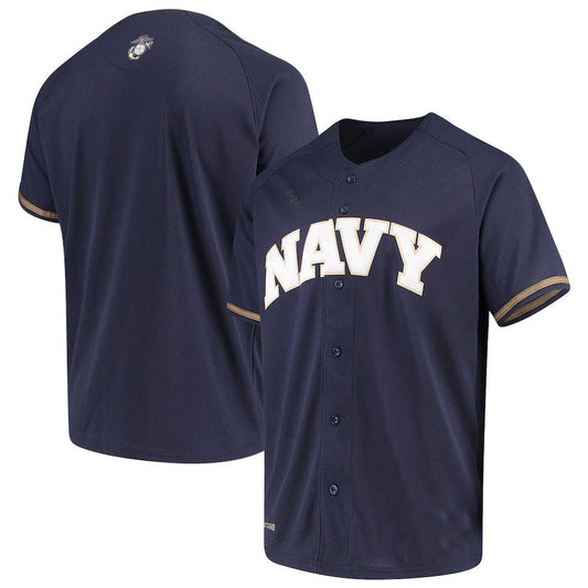 N.Midshipmen Under Armour Performance Replica Baseball Jersey Navy Stitched American College Jerseys