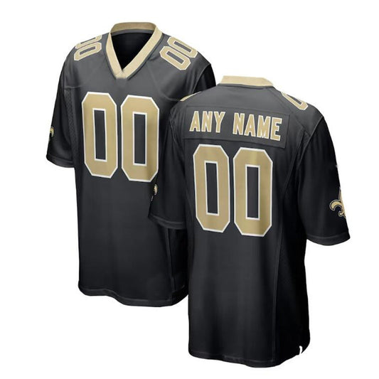 Custom NO.Saints Black Game Jersey American Stitched Jersey Football Jerseys