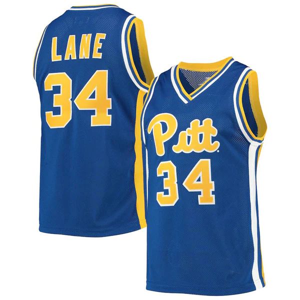 P.Panthers #34 Jerome Lane Original Retro Brand Alumni Commemorative Classic Basketball Jersey Royal Stitched American College Jerseys