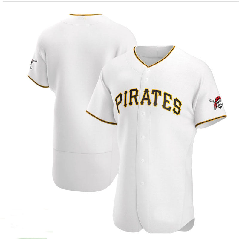 Pittsburgh Pirates Home Authentic Team Jersey - White Baseball Jerseys ...