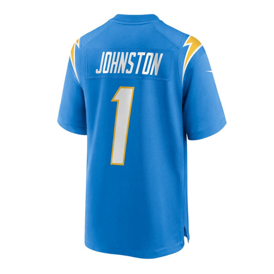 LA.Chargers #1 Quentin Johnston 2023 Draft First Round Pick Game Jersey - Powder Blue Stitched American Football Jerseys