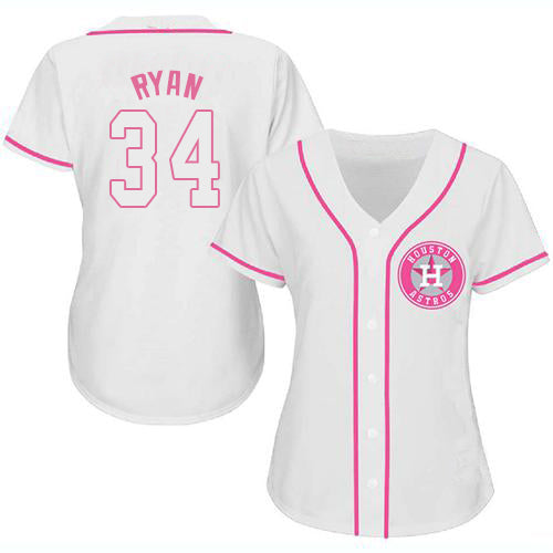 Baseball Jersey Houston Astros #34 Nolan Ryan White Fashion Stitched Jerseys