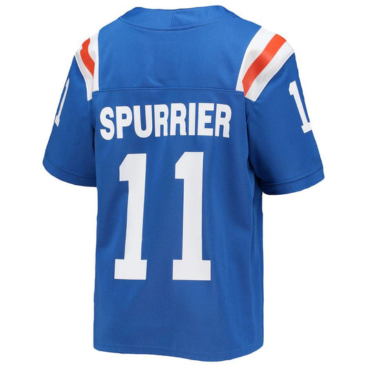 F.Gators #11 Steve Spurrier Jordan Brand Alumni Jersey Royal Stitched American College Jerseys