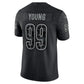W.Commanders #99 Chase Young Black RFLCTV Limited Jersey Stitched American Football Jerseys