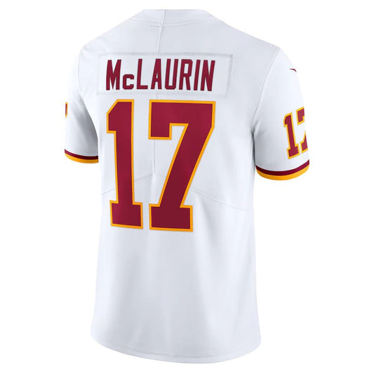W.Football Team #17 Terry McLaurin White Vapor Limited Jersey Stitched American Football Jerseys