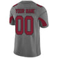 Custom A.Cardinal Men's American Grey Fashion Vapor Limited Stitched Football Jersey