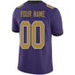 Custom B.Raven Men's American Purple Color Rush Vapor Limited Stitched Football Jersey