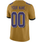 Custom B.Raven Men's American Gold Fashion Vapor Limited Stitched Football Jerseys