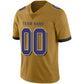 Custom B.Raven Men's American Gold Fashion Vapor Limited Stitched Football Jerseys