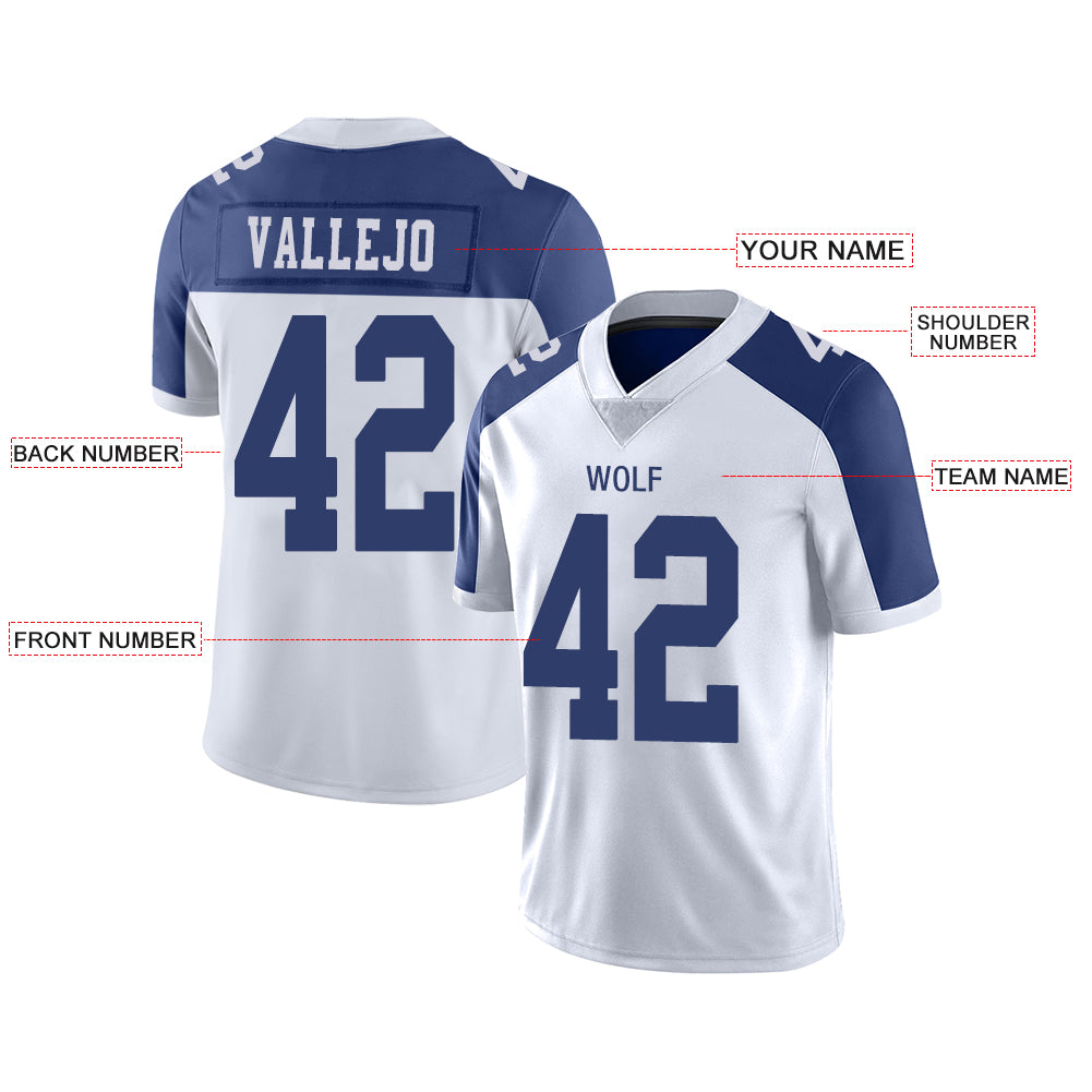 Custom D.Cowboys Stitched American Football Jerseys Personalize Birthd â Puhics