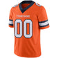 Custom D.Broncos Stitched American Football Jerseys Personalize Birthday Gifts Orange Jersey