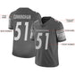 Custom P.Steelers Stitched American Football Jerseys Personalize Birthday Gifts Grey Jersey